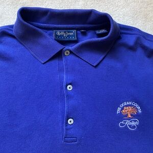 Bobby Jones Kiawah The Ocean Course 1/4 Button Sweatshirt Mens XL Blue Golf